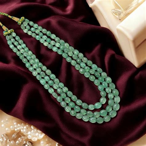 Natural Strawberry Quartz Three Layers Necklace - Elegant Gemstone Sta ...