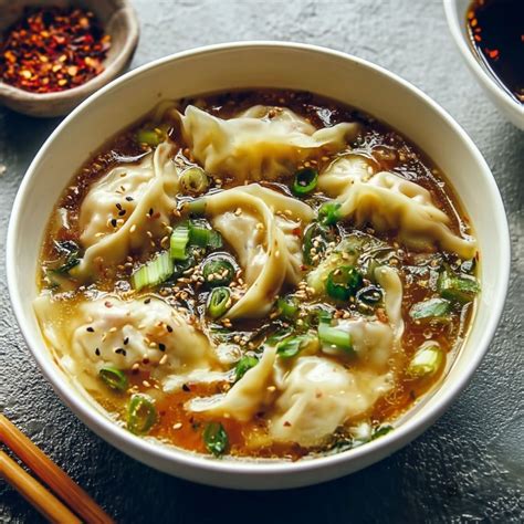 Easy Asian Dumpling Potsticker Soup Recipe
