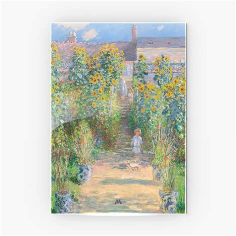 The Artists Garden [Claude Monet] Metal-Poster – Myxtur