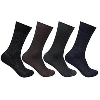 Buy Bonjour Mens Multicolour Multipurpose 4 Pair Socks_BRO2101-PO4 at ...