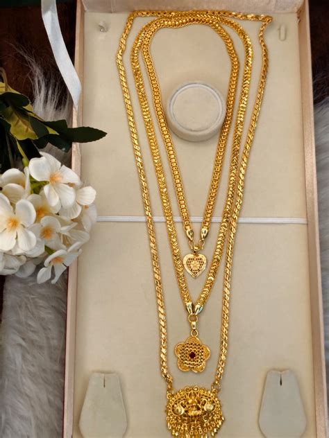 Micro Premium Chain Collection Combo – Gold Plated Traditional & Moder ...