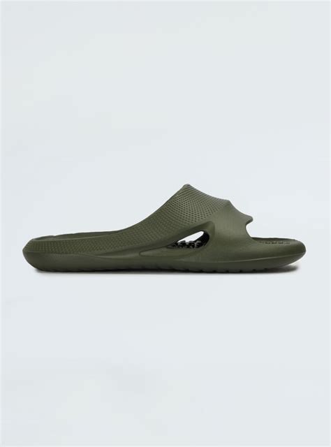 Buy Men Textured Moulded Sliders Online at just Rs. 499.0 ...