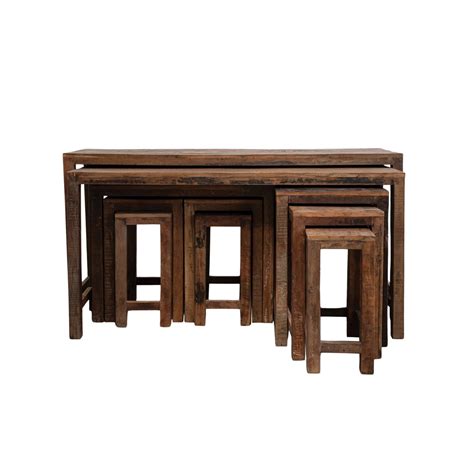 Reclaimed Wood Nesting Tables – The Feathered Farmhouse