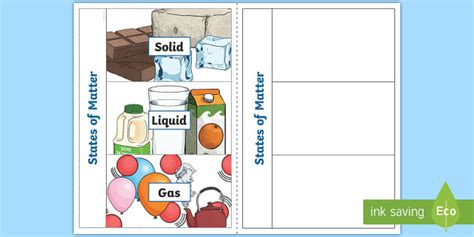 States of Matter Flapbook - Chemical Sciences - 5-6