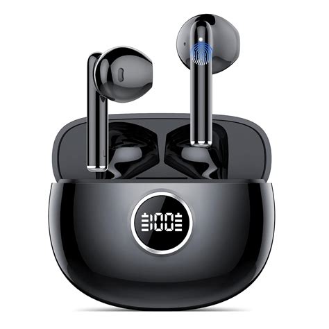 Tiksounds Bluetooth Headphones 5.3, 37H with LED Charging Case, CVC8.0 ...