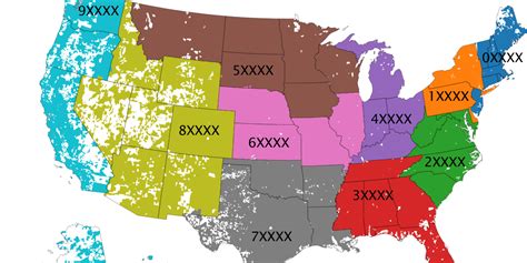 Image result for 2 Digit Zip Code Map