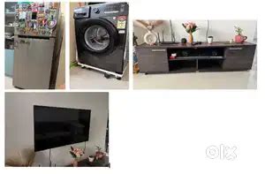 Samsung Refrigerator, Washing Machine, Television with TV Cabinet ...