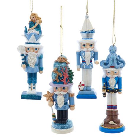 Nautical Hollywood Nutcrackers Christmas Tree Ornament (Set of 4 ...