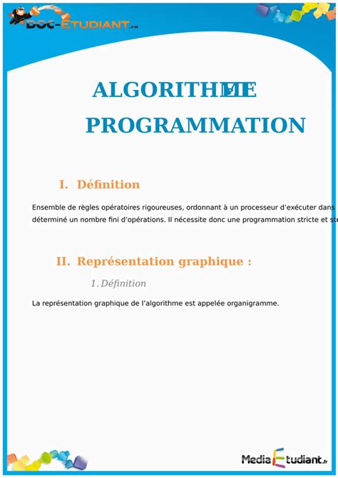 Algorithmique Et Programmation ENC 的图像结果