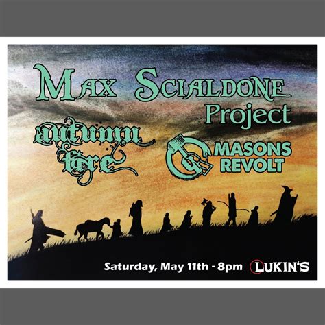 Masons Revolt, Autumn Fire & The Max Scialdone Project, Lukins Brick ...