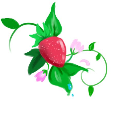 Strawberry Vine Drawing | Free download on ClipArtMag