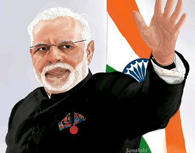 Image result for Narendra Modi Drawing