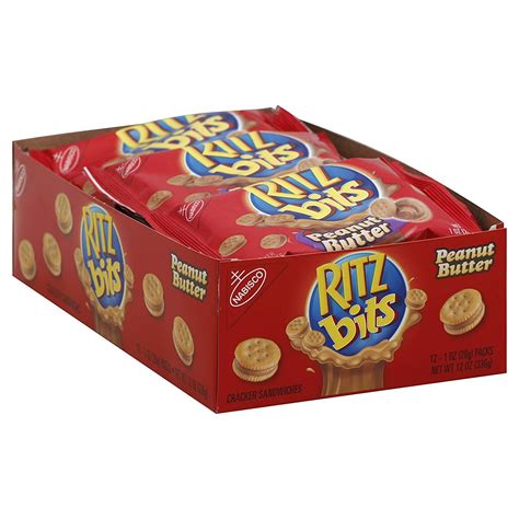 Ritz Bits Peanut Butter Crackers 1oz (12 Pack) - Delicious Snack Option ...