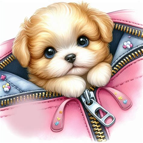 Peek-a-boo Puppy Love, Use for Cards, Wall Art, Apparel, Scrapbooks ...