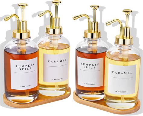 Amazon.com: HSIOHE Coffee Syrup Dispenser for Coffee Bar, Coffee Syrup ...