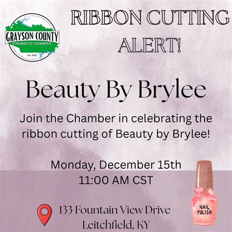 Beauty by Brylee Ribbon Cutting , 133 Fountain View Drive, Leitchfield ...