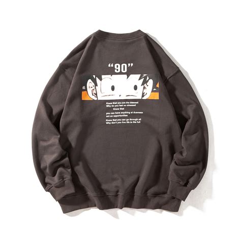 Yidao Vintage 20 Autumn ese Cartoon Print Round Neck Pullover Sweater ...