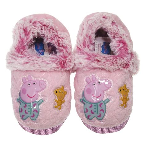 Buy Peppa Pig Goodnight Slippers for Kids Slippers for Girls, Pink, 10 ...