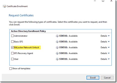 BitLocker Network Unlock 的图像结果