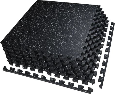 Amazon.com: Interlocking Foam Tiles ½-inch Thick Exercise Mat - Soft ...