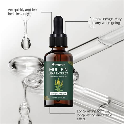 Mullein Drops, Mullein Leaf Drops for Lung Cleanse and Phlegm, Fast Absorption Powerful Mullein ...