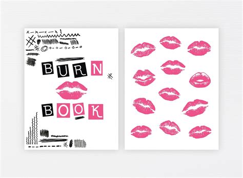 Burn Book Cover Template - Free Worksheets Printable
