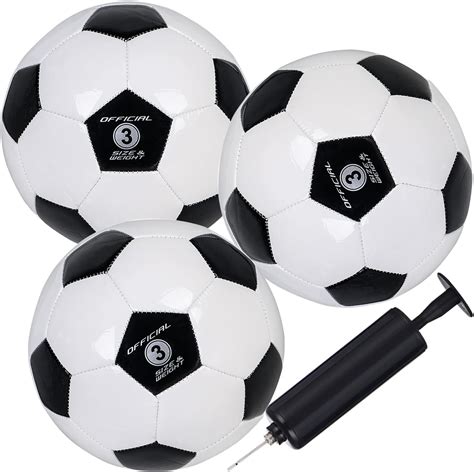Kids Soccer Ball Sizes 3 Practice Traditional Soccer Balls Classic for ...