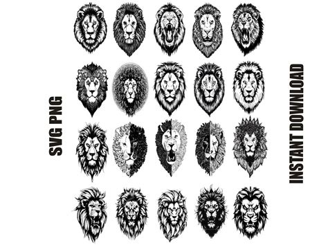 Lion Head Svg, Floral Lion Head Svg, Mandala Lion Face Svg, Lion King ...