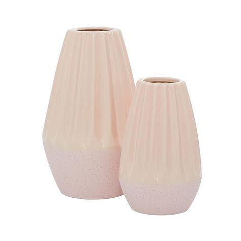 Grayson Lane Pink Ceramic Modern Vase in the Decorative Accessories ...