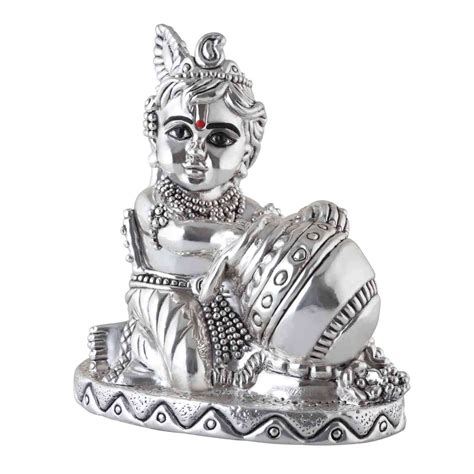 Buy Silver 999 Krishna Idol Bal Gopal Murti ~ CaratCafe