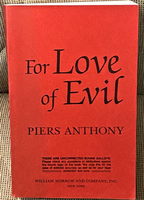 For Love of Evil by Piers Anthony: (1988) | My Book Heaven