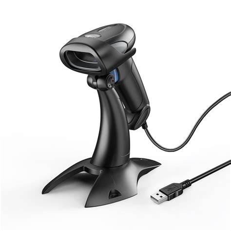 Buy Eyoyo USB Wired 1D Barcode Scanner with Adjustable Stand, Handheld ...