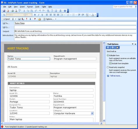 Image result for Microsoft InfoPath Examples