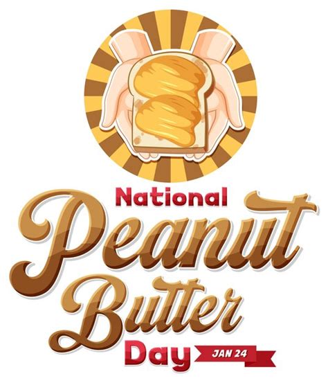 Banner-Design für den Nationalen Erdnussbutter-Tag | Kostenlose Vektor