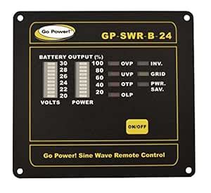 Go Power! GP-SWR-B-24 Inverter Remote for the 24V GP-SW1000, 2000 ...
