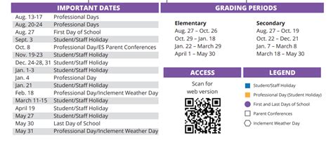 Cypress Creek High School - School District Instructional Calendar ...