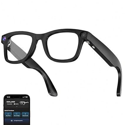TMY Air Vision AI Smart Glasses with 8MP HD Camera for Hands-Free Photo ...