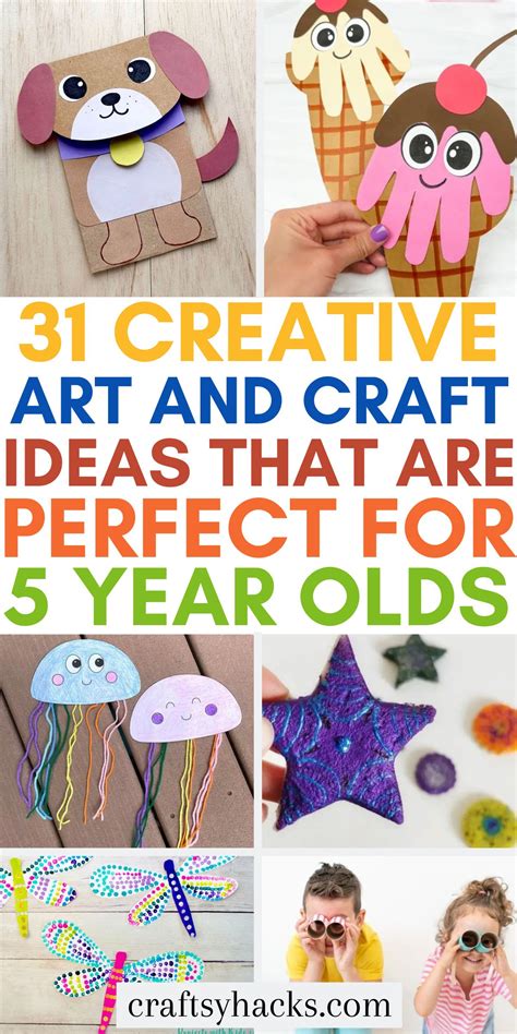 31 Crafts for 5 Year Olds - Craftsy Hacks