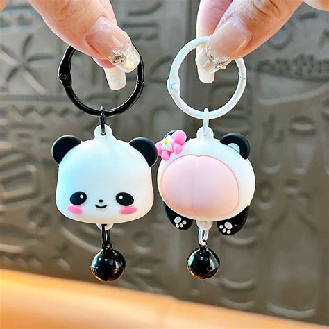 Panda Couple Keychain Set – Chains & Charms