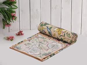 Buy RUSTIC LINEN 100% Cotton Jaipuri Printed Summer Topsheet/Odhne wali ...