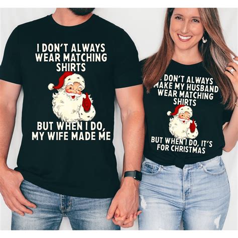 Funny Couples Christmas Shirts, Couple Christmas Pajamas, Couple ...