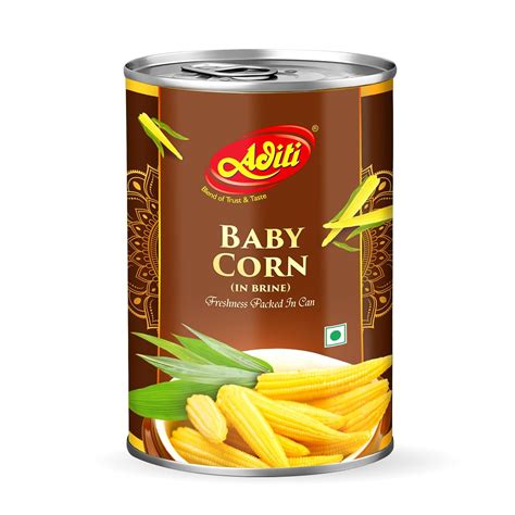 Aditi Baby Corn in Brine 400 Gm X 2 Cans | Rich In Fibers And Nutrients ...