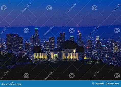 Landmark Griffith Observatory in Los Angeles, California Editorial ...