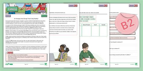 B2 First (FCE) - Grammar Activity Sheet (Linkers)