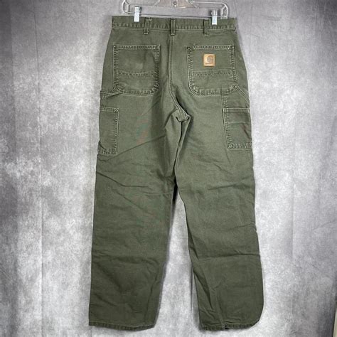Carhartt Mens Carhartt Double Knee Green Carpenter Pants | Grailed