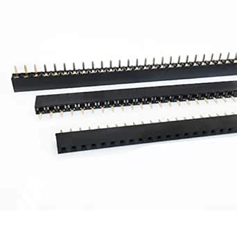 2.54mm Breadboard Female Header,Single Row,1X40P, Straight 180o 40 Way ...