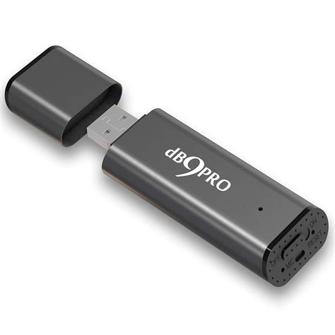dB9PRO 8GB Mini Digital Audio Recording Device with USB Metal Casing ...
