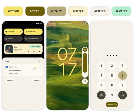 Image result for Android 12 Color Palette
