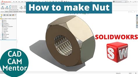 Image result for SolidWorks Tutorials to Draw a Nut