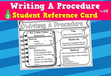Image result for Procedure Writing Example for Grade 4